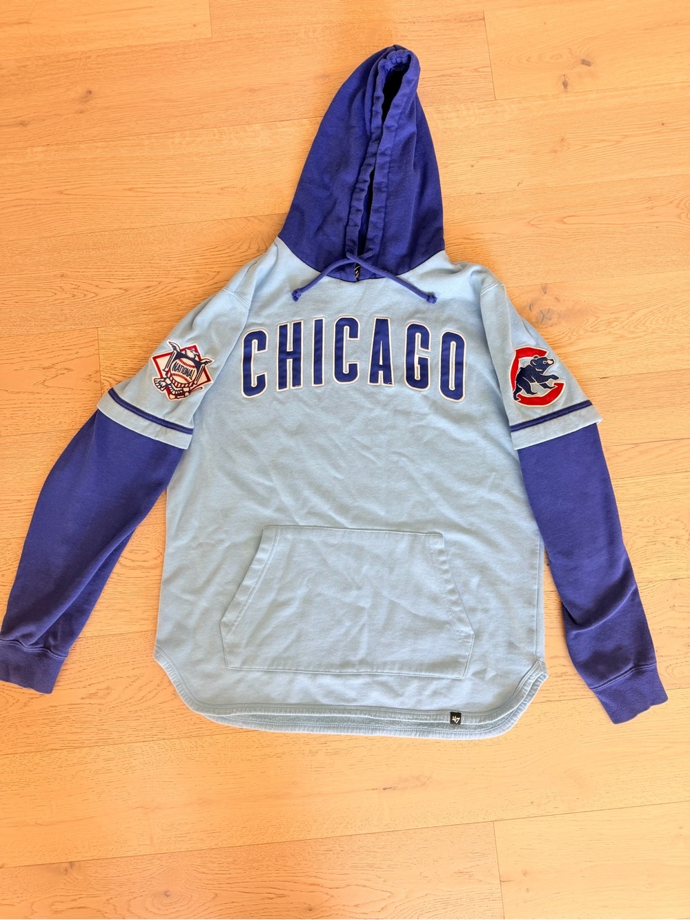 Chicago Cubs MLB Men’s 47 Brand Trifecta Shortstop Hoodie Size Small